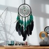 Donko Green and Black Dream Catcher with Pendant