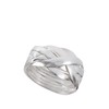 Six Piece Hard Puzzle Knot Weave Mesh Ring .925 Sterling