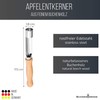 Schwertkrone Apple Corer Stainless Steel Made in Germany Beech