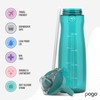 Pogo BPA-Free Tritan Plastic Water Bottle with Soft Straw, 40