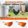 Eggluuz Chicken Waterer Cups, 6 Pack Automatic Chickens Water Cups