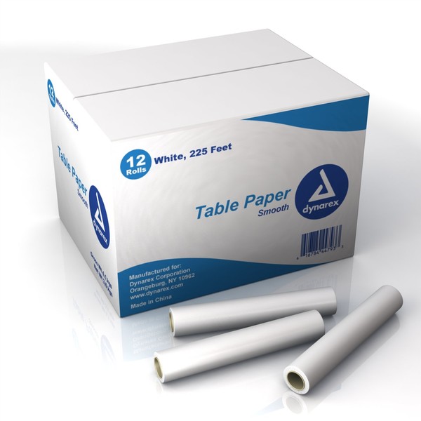 Dynarex Table Paper Smooth 18" x 225 ft 12/Cs