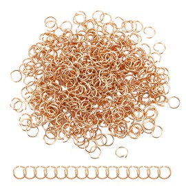 UNICRAFTALE Approx. 500 Pieces Genuine 24K Gold-Plated Open Jump Rings 304 Stainless Steel O Shape Rings Jewellery Accessories for DIY Bracelets Necklaces Jewellery Making