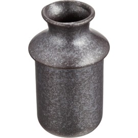 Ale-net Sake Tanker, Cold Sake Potter, Tokuri Hot Sake, 4.8 fl oz (140 ml), Black Silver Sake Tanker, with Warming Device (Small), Includes 2 Cups, Pottery, Mino Ware