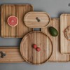 Wooden Plate Set (11.8 inches (30 cm)), Rectangular Wooden Plate,