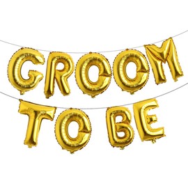 Bachelor Party Decorations for Men, Stag Night Engagement Wedding Bridal Shower Future Mr Pre-Wedding Party Decorations Supplies Favors (Groom To Be Gold)