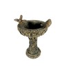 Solid Rock Stoneworks Eye on Sparrow Birdbath- 15in Tall- Autumn