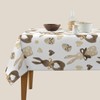 AEIOAE Easter Day Tablecloth 60x60 Inch Square, Brown Bunny Table