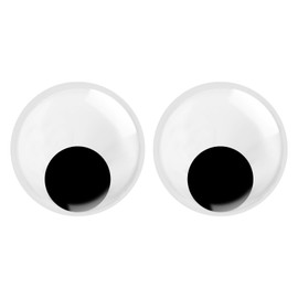2Pcs Giant Googly Eyes, 7 Inch Large Googly Eyes with Self Adhesive Plastic Big Wiggle Eye for DIY Craft Decorations and Christmas Ornaments