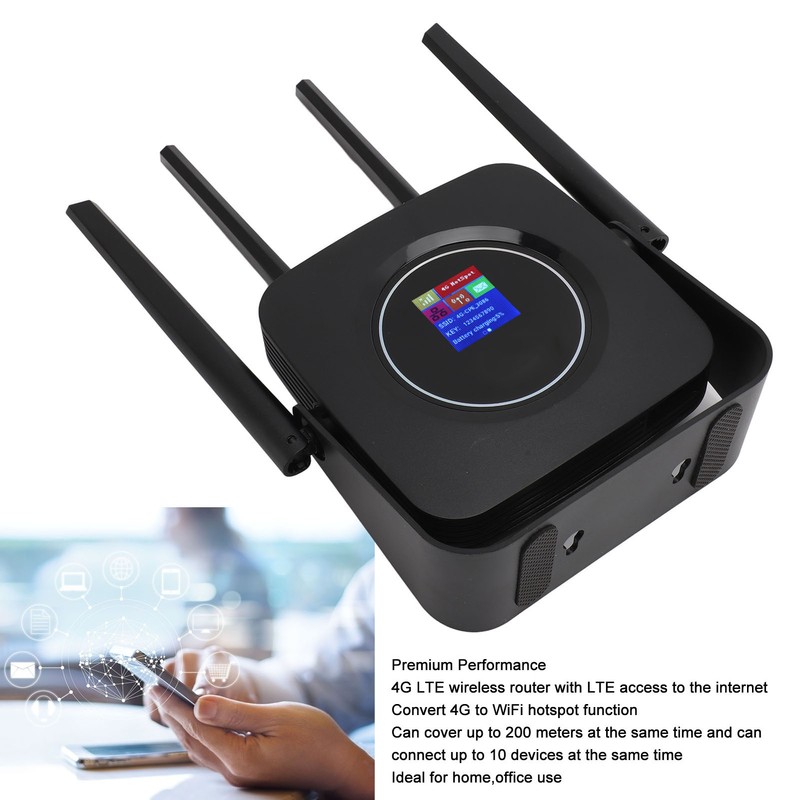 4G LTE CPE WiFi Router with SIM Card Slot 300Mbps