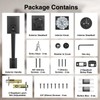 Calzibeno Black Front Door Handle and Deadbolt Set, Front Door