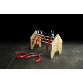 SE Mini Wood Pliers Rack - Pine Wood Dowels Rack - Mini Tool Organizer - Tool Free Assembly - WI-PS6
