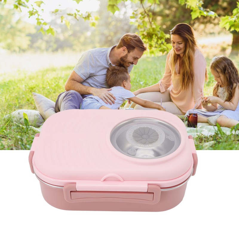 1450ml Bento Lunch Box Stainless Steel Compartment Thermal Bento Box