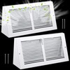 Yaocom 1 Pcs Baseboard Vent Covers with Damper Duct Opening:
