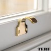 TERF® Traditional Victorian Polished Brass Sash Lift Heavy Duty Sash