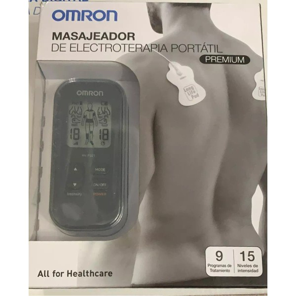 Omrom Omron Masajeador De Electroterapia Portátil Premium Hv-f021 Color Negro
