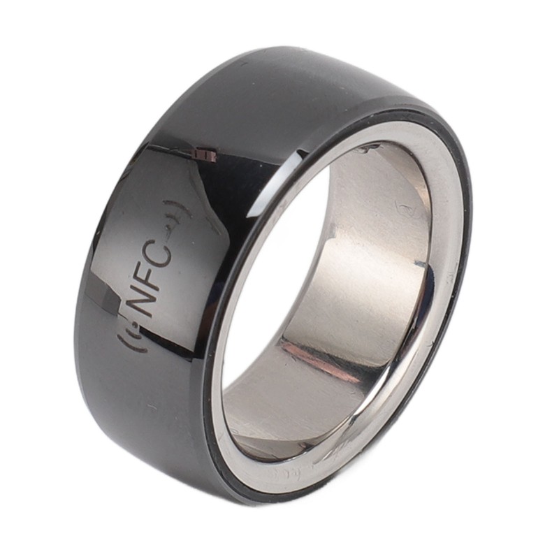 Smart Ring Sleep Fitness Tracker IP68 Waterproof Ceramic NFC Ring