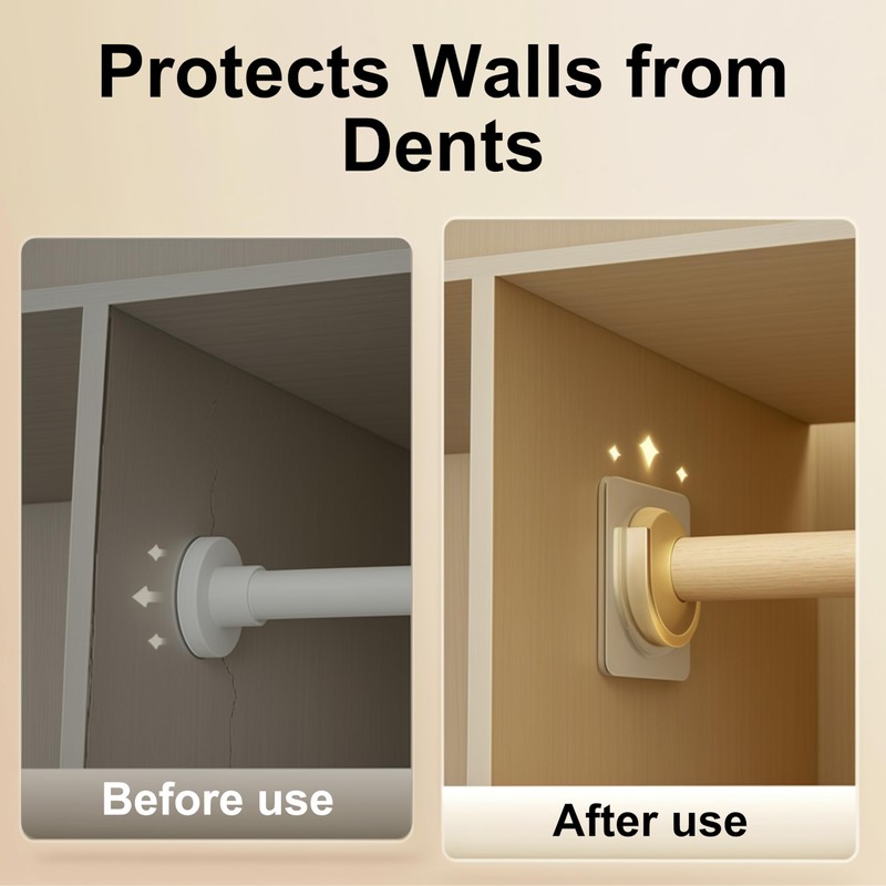 12 Pack Shower Rod Holder, Adhesive Shower Curtain Rod Holder