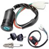 3 Function Left Starter Switch Assembly+4 Wires Ignition Switch Key