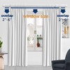 Alskarhem White Curtain Rods for Windows 30 to 116 Inch,5/8