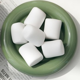 Kmiunty 10PCS Artificial Marshmallow Simulation Fake Cotton Candy Dessert Model Photography Prop DIY Accessories for Home Kitchen Party Shop Display Decoration