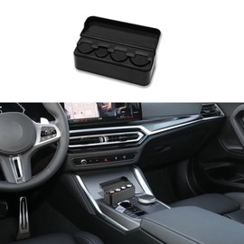 Tecledsn Coin Holder for Car, Portable Mini Change Storage Box, Universal Storage Coin Money Dispenser Compatible with Coins of Different Sizes, Car Interior Coin Organizer Accessories for Most Cars