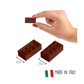 Simba 104114543 Blox 100 Brown Building Blocks for Children from 3 Years Old 8 Blocks in Tin High Quality Fully Compatible with Many Other Manufacturers