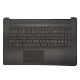 Jxjslp Replacement Upper Case Palmrest for HP 17-by 17-ca 17t-by 17z-ca Series Laptop 73H0 Touchpad and ODD Backlit Keyboard Assembly Top Cover L70716-001 Jet Black