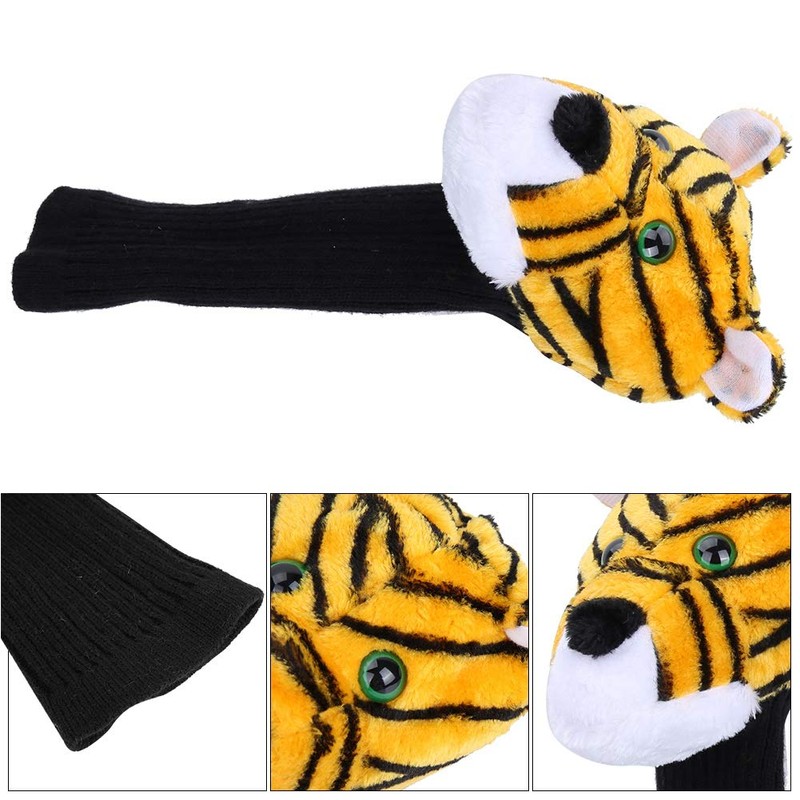 Joyzan Golf Headcover, Club Cover Protect Driver, Tiger Pattern, Plush,