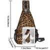 Yrebyou Leopard Print Sling Bag for Women Travel Sling Backpack