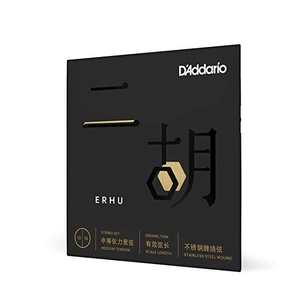 D'Addario ERHU01 Erhu Strings, Medium Tension, 10-18