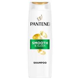Pantene Pro-V Smooth & Sleek 3 in 1 Shampoo 600ml for Frizzy, Dull Hair. Cleanses, Detangles, and Treats Hair at the Same Time. Free From Mineral Oils and Colorants. Active Nutri-Plex Technology