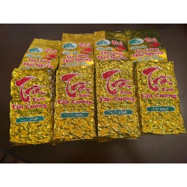 TAN CUONG TRA XANH PREMIUM Yellow TAN CUONG HIGH MOUNTAIN GREEN TEA SPECIALTY 4 PACKs