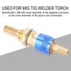 Water Cooled Gas Adapter Quick Connector Fitting MIG TIG Welder