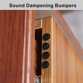 Black Bumpers Pads 102PCS Self Adhesive Rubber Feet Bumpers for Cabinets Drawer Door Soft Close Pads Picture Frame Sound Dampening
