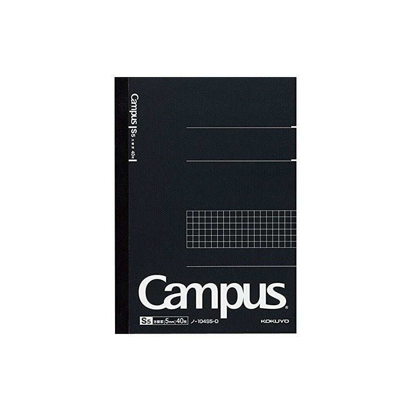 KOKUYO No-104S5-D Campus Notebook, Graph Ruled, 5 Notebooks