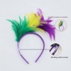 Lumadecor Retro Flapper Feather Headbands Mardi Gras Prom Dancer Headpiece