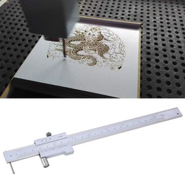 Wisoqu Caliper 0-200mm Parallel Caliper Stainless Steel Caliper Marking Gauge with Carbide Needle Marking Tool