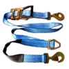 2" x 8' Blue Auto Car Hauler Ratchet Axle Straps