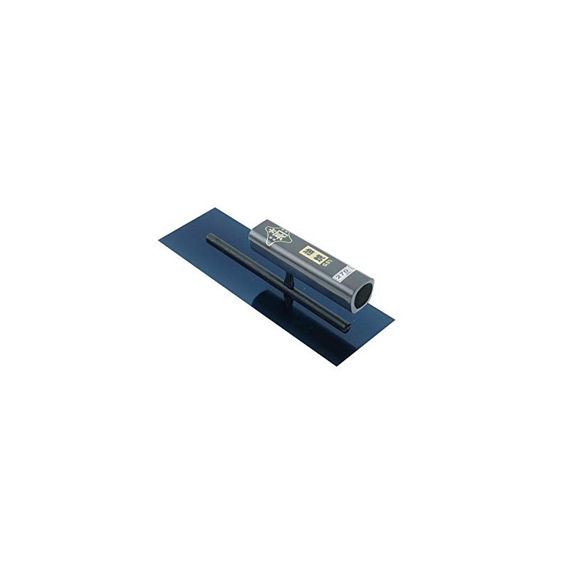 Kinkanechou Square Trowel, Oil-Burnished, 0.5mm Thick, Black-Painted Square Handle, Rivet-Free,