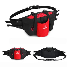 3-Way Running Pouch, Fanny Pouch, Large Capacity, Smartphone Holder, For Sports, Waterproof Zipper, Night Reflection, Mountain Climbing, Excursions, Travel, Night Walking, Cycling, Walking,