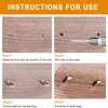 WINKING MOON 80 Pack 5mm Shelf Pins Spoon Shape Cabinet