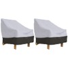 APINKHALL7 2PCS Patio Chair Cover Waterproof for Garden Deep Seat