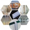 Gump's grocery U Shape Bathroom Seal, Transparent Shower Screen Seal,