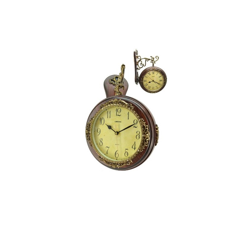 ThreeStar Fabulous Antique Incredible 2 Side Wall Clock Double Face