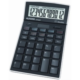 Aurora DT920P Professional/Desk Display Calculator with adjustable display, Black