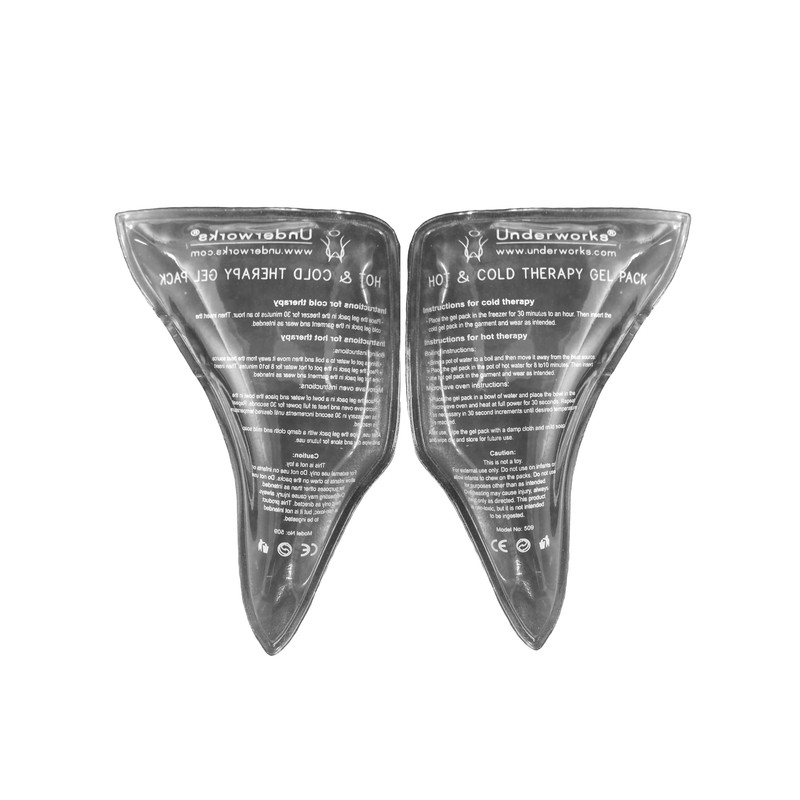 Underworks INGUINAL HERNIA SUPPORT BRIEF WITH HOT/COLD THERAPY PADS INCLUDED