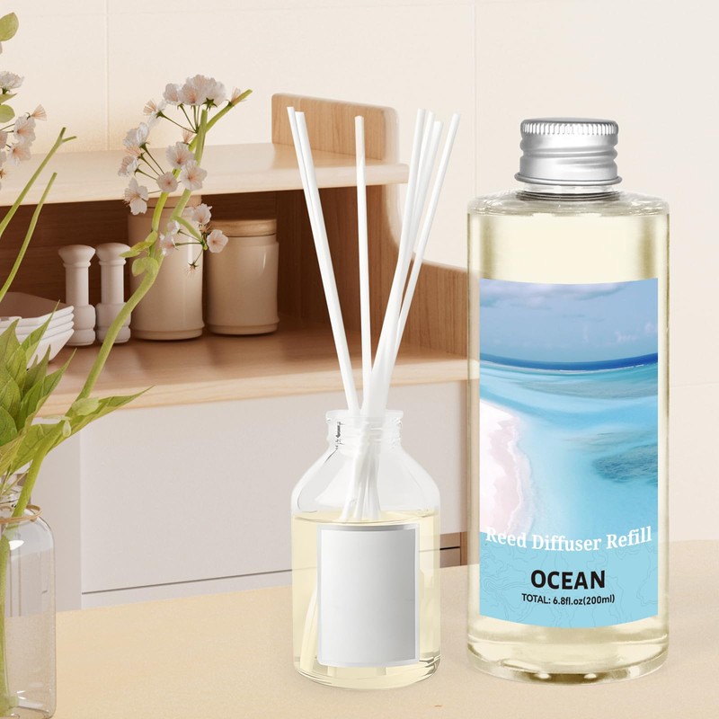 STRN Ocean Reed Diffuser Oil Refill, Scented Diffuser with Stick
