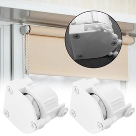ECSiNG 2 Sets of 37x33mm Roman Curtain Control Mechanism with Cover Roller Shutter Track Accessories Center Pole 5.5mm Compatible with Hilarys