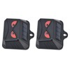 2pcs Animal Repeller Red LED Strobe Lights Waterproof Design Solar